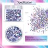 Laza 10g Stars Glitter Confetti Sparkle Shiny Holographic Micro Five-Angle Star False Nail Sequins Acrylic Paillettes for DIY Crafts Nail Art Decoration Party Face Body Make Up - Holographic Star