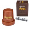 RNK Gaming Farkle Travel Luxury Edition Game with Brown PU Leather Dice Cup