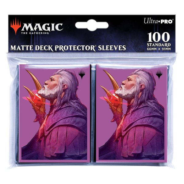 Ultra PRO - MTG Commander Masters 100ct Standard Size Card Sleeves - Urza, Lord High Artificer Artwork, Matte Finish with ChromaFusion Technology, Protect Magic: The Gathering Cards Deck Protectors