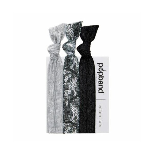 Popband London | Hair Tie | Lace | For All Day and Night | No Hair Crease | No Hair Damage | 4 Pc