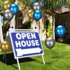 HyDren 72 Pcs Open House Balloons House for Sale Balloons 15.7 Inches Metallic Balloons for Real Estate Balloons Supplies Signs for Open House Yard Sign House Signs