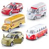 KIDAMI Die-cast Metal Toy Cars Set of 5, Openable Doors, Pull Back Cars Ambulance, Gift Pack for Kids (Official Car Ⅱ)