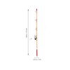 TOYANDONA Miniature Fishing Pole, 2pcs Miniature Fishing Rod Dollhouse Fishing Pole for Dollhouse Decoration Accessories