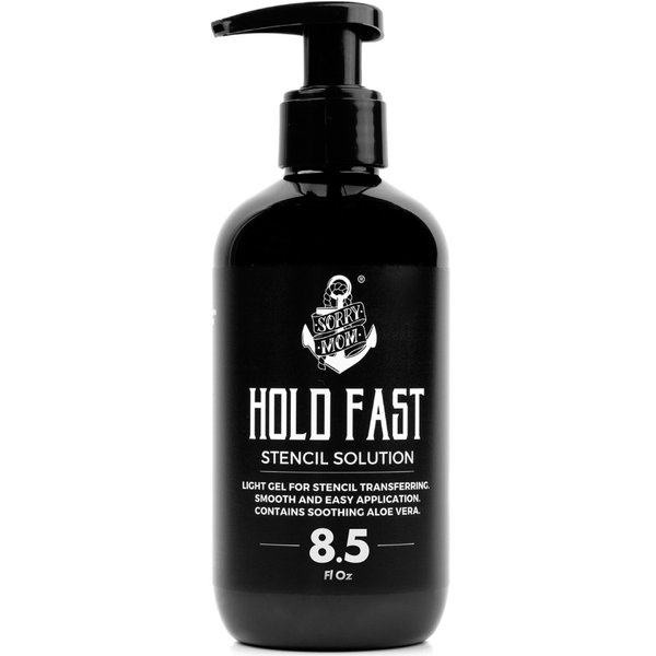 Sorry Mom Tattoo Stencil Gel Solution -Tattoo Transfer Gel for Clean, Dark Stencils - HOLD FAST Tattoo Stencil Transfer Gel for Tattooing - Tattoo Gel & Tattoo Supplies Made by Professionals (8.5 oz)