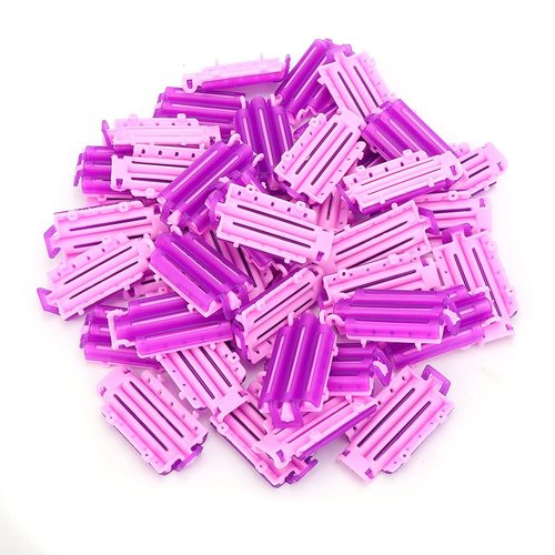 DOACT Hair Roller Clips, 36 Pcs, Plastic, Pink, Purple, Hair Curlers, Hair Rollers, Perm Clips, Salon Barbers Home Use, Hairdressing Styling Tool