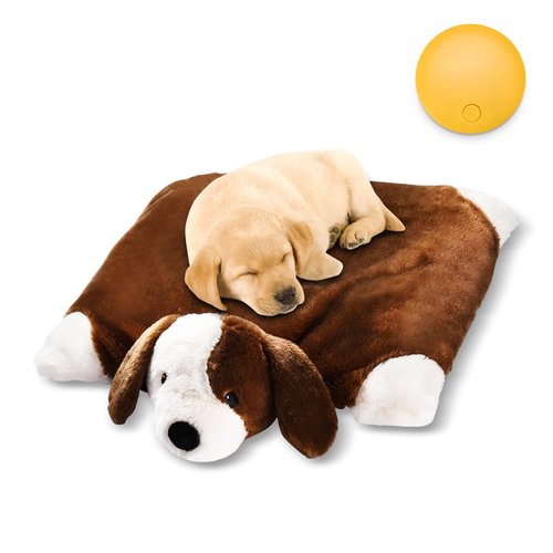 Extragele Heartbeat Toy Puppy Toy Puppy Heartbeat Stuffed Animal for Dog Anxiety Relief, Calming Toys for Dog Crate Training Aids Sleep Aid Cuddle, Puppy Supplies Puppy Buddy Toys