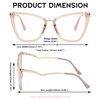 FEISEDY Blue Light Blocking Glasses Computer Glasses Women Men Fashion Cateye Glasses B2914
