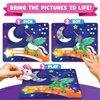 Funcils Dot Art Activity - Unicorn & Princess Sticker Art Kit, Toddler Arts & Crafts for Kids, Stocking Stuffers, Christmas Gifts for Boys & Girls Ages 3, 4, 5, 6, 7 Year Old - Travel Activities Toys