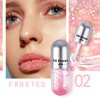 Alisesun 3 Color Scrub Lip Oil Hydrating Tinted Plump Lip Gloss Transparent Toot Lip Oil, Shine Lip Glow Oil, Nourishing Repairing Lightening Lip Lines Lip Care- 04