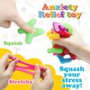 Alphabet Learning Toys for Toddlers, 40 Pcs Sensory Bin Filler for Kids, ABC Alphabet and Number Toys for Kids, Squisky Toys for Kids Ages 3-5, Stocking Stuffers Toys