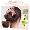 Beatifufu 4pcs Stuffed Animal Hair Ties Hair Ribbons Hair Ring Hair Scrunchies Ring Scrunchy Hair Bands Scrunchy Hair Tie Hair Ropes Hair Accessories Girl Child Plush Belt Cartoon