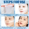 TPILOAW Bio-Collagen Real Deep Mask,Bio Collagen Face Mask Overnight 4PCS Bio Collagen Face Mask，Pure Collagen Films Korean Deep Hydrating Firming Hydrogel Mask