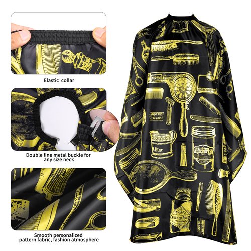 AIHOPESTO Barber Cape hair cutting cape Waterproof Barber Cape for Men Haircut Cape Hair Cape for Haircuts Salon Cape Hair Cut Capes for Adults Barber Supplies Barber Accessories