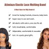 Atimiaza 2 Pcs Elastic Bands for Wig, Lace Melting Edge Wrap to Lay Edges (Black, Pack of 2)