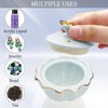 Honey Joy Dappen Dish for Monomer Butterfly Ceramic Monomer Dish for Monomer Acrylic Nail Liquid Porcelain Anti-volatilization Monomer Bottle (HJ-NAPB062-Blue)