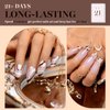 RARJSM Nail Art Gel Liner Nude Color 6pcs Set Nude Pink Brown Skin Tone Painting Striping Gel Nail Polish UV LED Curing Requires Soak off 8ml Build in Thin Sharp Brush Home DIY Salon Swirl Nail Design