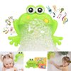 HengGL Light Up Baby Bath Bubble Toys,Tub Big Frog Automatic Bubble Maker Blower Toys with 24 Music Baby Fun Shower Toys, for Boys, Girls（New 2024）