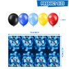 KimaruLZ Video Game Birthday Party Decorations - 109Pcs Gamer Gaming Party Supplies For Boys Birthday Party - Happy Birthday Backdrop, Table Cover, Hanging Swirls, Cupcake Cake Topper, Balloons