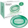 Pears Soap, Face & Body Soap, Lemon Flower Extract – Pure & Gentle Bar Soap, Transparent Moisturizing Glycerin Soap for Radiant, Glowing Skin, Oil Clearing Green Soap Bars, 4.4 Oz (Pack of 5)