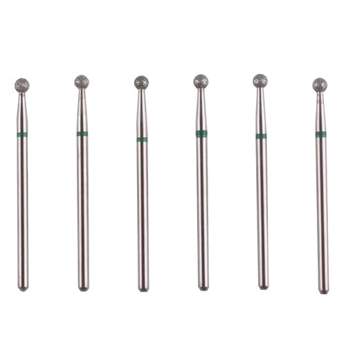 MZCMSL 6pcs Ball Head Cuticle Nail Drill Bits for Nail Prep,3/32 Shank Electric Nail Tool (φ3.0mm)