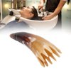Horn Shape Hair Comb with Massage Function, Wide Tooth Comb Jade Massager, Lightweight and Portable ABS Comb for Scalp Care