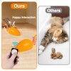 BABORUI Upgraded Cat Interactive Toy, Remote Control Mouse Toy, Automatic Cat Mouse Toys with Feathers, Moving Smart Cat Toy Car for Indoor Cats, USB Rechargeable