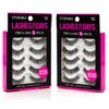 Cosmania Lashes for Days False Eyelashes (Wispies) - Easy to Apply, Gives Lashes Soft, Wispie Look | Noticeably Fuller Looking Lashes | Adhesive Included | Cruelty Free (5 Pair/2 Pack - Black)