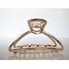 Generic Rose gold silver or dark silver tone metal hair claw clip Set B (Primary color: Silver), 1 Count (Pack of 1)