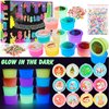 Christmas 12 Pack Glow in The Dark Slime, Slime Advent Calendar 2024, Christmas Slime Kit for Girls and Boys, Soft, Non-Sticky, Birthday Gifts Party Favors for Kids, Christmas Stocking Stuffers