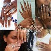 YLOKO 3 Sheets 20+ Pieces Mini Tiny Temporary Tattoos Men and Women Finger Tattoos, Bohemian Old Money Style Fake Tattoo Stickers Adults Children Boys Girls, Retro Cute Long-Lasting Tattoo Neck Body