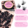 144Pcs Loose Cluster Lashes C Curl 14mm Lash Clusters DIY Eyelash Extensions Mega Volume Individual Lashes Eyelash Clusters Extensions
