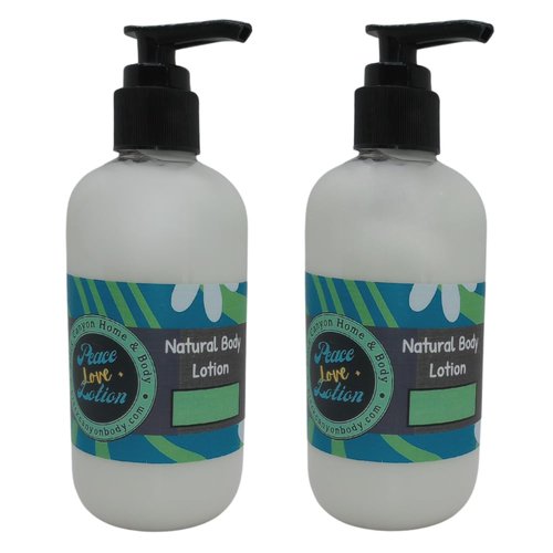 Peace Love + Lotion Cashmere Sandalwood & Vanilla Scented Natural Body Lotion, 8 Oz (2 Pack)