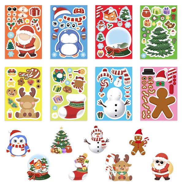 24 Sheets Snowman Stickers Make Your Own Stickers Party Favors Make A Snowman Stickers for Kids Party Favors,Classroom Rewards, Themed Art Craft Supplies (Snowman)