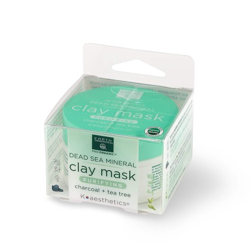 Earth Therapeutics Dead Sea Mineral Clay Mask - Charcoal & Tea Tree