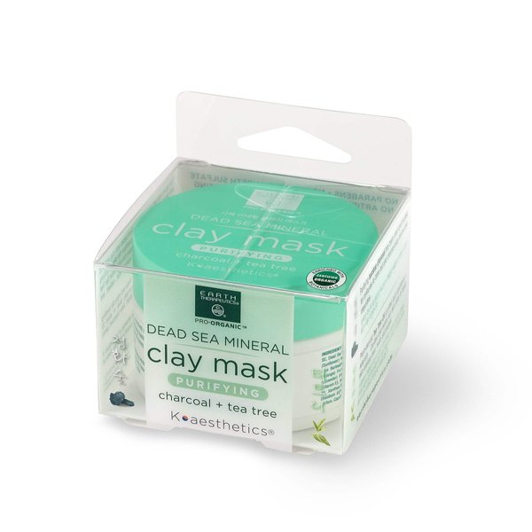 Earth Therapeutics Dead Sea Mineral Clay Mask - Charcoal & Tea Tree