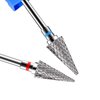 Diesisa 2 Pack Nail Drill Bits for Acrylic Nails, 3/32" Shank Drill Bits for Nails Professional Electric Nail Drill Bits for Home Salon/Fine+Medium Nail Bits - Nib