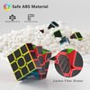 Vdealen Speed Cube Set, 2x2x2 3x3x3 Magic Cube Set, Puzzle Cube Toys Birthday Party Christmas Stocking Stuffers Gift for Kids Teens Adults(Carbon Fiber Sticker)