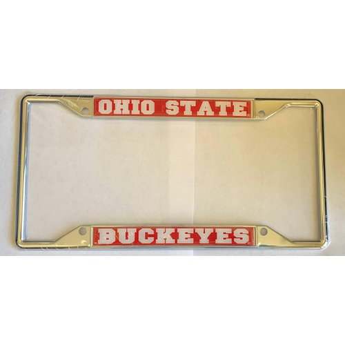 Craftique Ohio State Buckeyes Metal License Plate Frame (Legal in Most States)