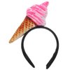 POPETPOP Ice Cream Cone Headband Costume - Dress Up Party Hat, Novelty Headwear, Dessert Headpiece for Food Cosplay