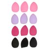 Expressions 12pc Beauty Blenders Value Pack - Assorted Cosmetic Makeup Sponge Beauty Blender Set For Foundation, Blush, Concealer, Eyeshadow, Contour & Highlighter Bright