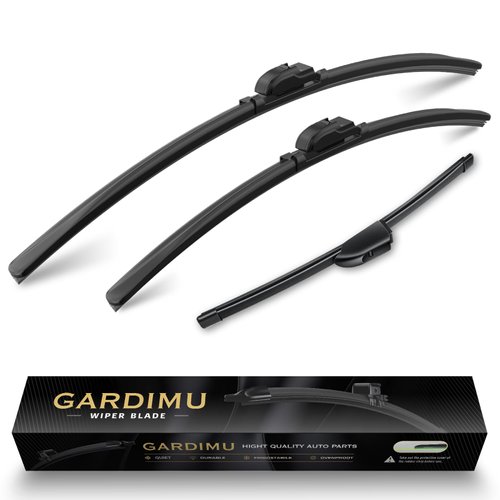 GARDIMU Replacement For Kia Soul 2020 2021 2022 2023 Windshield Wiper Blades-3 Pieces of Car Front And Rear Window Wiper blades