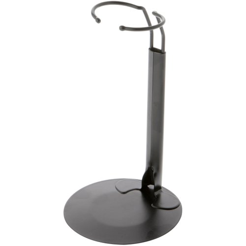 Plymor DSP-60B Black Adjustable Doll Stand, fits 10, 11, 12, 13, and 14 inch Dolls or Action Figures, Waist is 2 to 2.5 inches Wide, 5.5 to 7 inches Around, Pack of 2