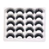 False Eyelashes 3D Faux Mink Lashes Pack Dramatic Fluffy Thick Volume Full Cross Soft Reusable Handmade Fake Eyelashes 10 Pairs Pack by Lifernilash (LFN5D05)