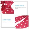 3pcs Polka Dot Hair Scrunchies Vintage Chiffon Hair Scarf Ties Stylish Bow Ponytail Holders for Women Girls