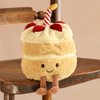 EASELR WeightedPlush 12" Birthday Cake Plush Cute Smile Cake Pillow Stuffed Animals Funny Soft Food Plushies Toy for Gifts for Kids Birthday