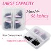 Arison Lash Clusters Eyelashes Lash Clusters, DIY Eyelash Extensions 96 Clusters Lashes, Wispy Lashes Cluster DIY at Home Individual Lashes Eyelash Clusters