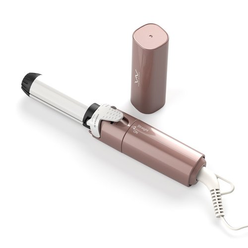 VAV 2 in 1 Iron Hair Straightener and Curler, Curling Iron Ceramic Flat Iron 1 Inch, Instant Heat Up to 400°F, Dual Voltage Mini Curling Wand Travel Size