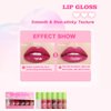 6 Colors Lip Oil, Hydrating Tinted Plumping Lip Gloss, Shiny Glow Non-sticky Nourishing Lip Care Oil