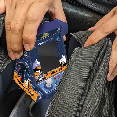 My Arcade Space Invaders Nano Player - Arcade Classic 4.5" Playable Portable Handheld Mini Arcade Machine, 2.4" Screen Color Display, Retro Video Game