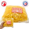 Bonka Bird Toys Colored Crinkle Shred Paper Chew Forage Nesting Natural Multi-Use Craft Part Projects Cockatiels Parakeets Conures Amazons and Other Similar Birds (Yellow)